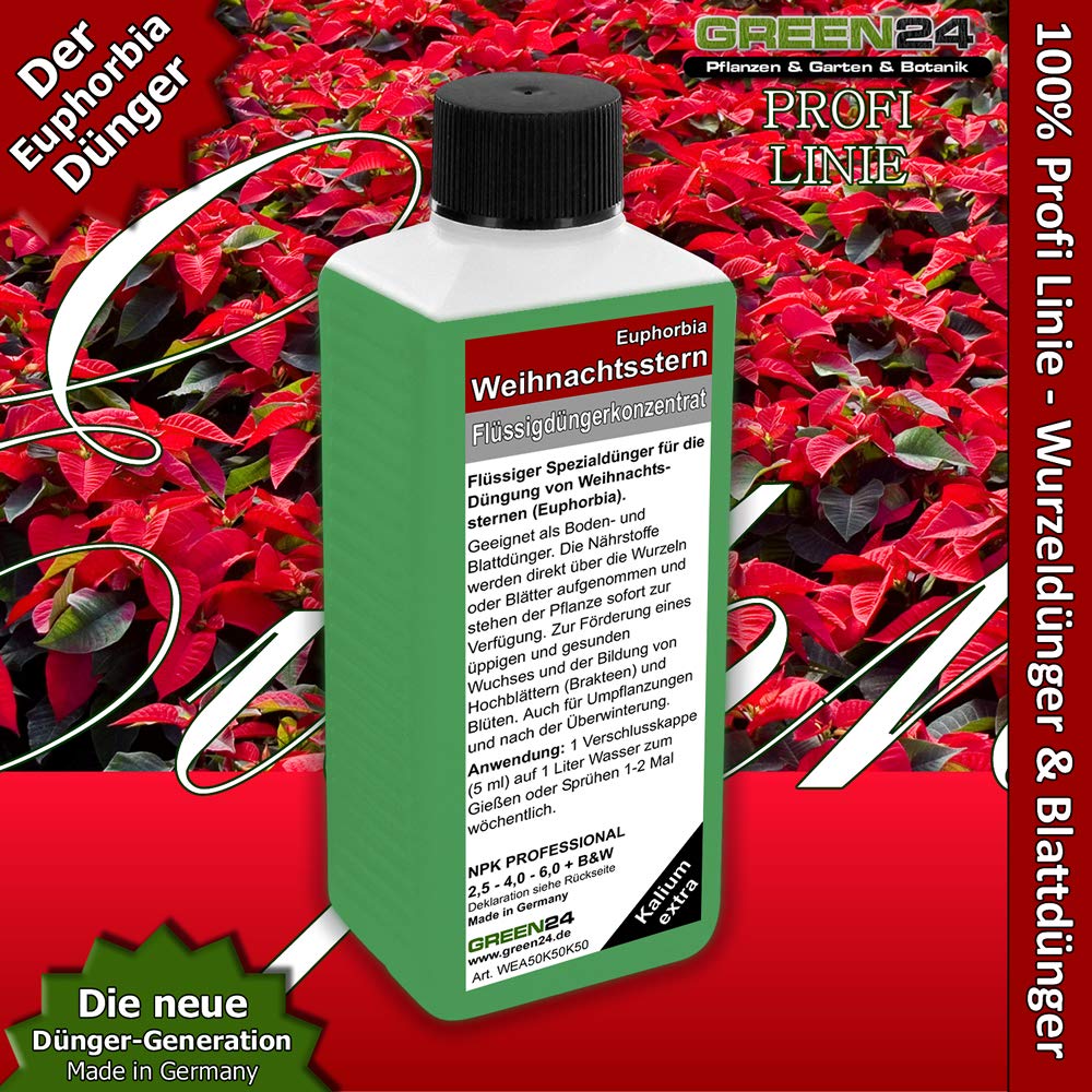 Weihnachtsstern Dnger Euphorbia dngen, Premium Flssigdnger aus der  Profi Linie : Amazon.de: Garten