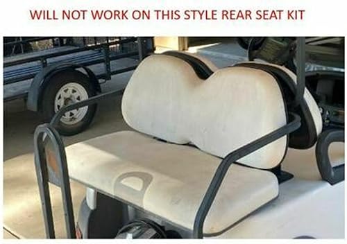 Vista 267 de Huskey - 4 fundas de asiento para carrito de golf delanteros y traseros para Club Car Precedent 2004+, modelos Tempo 2017+ G&E, negro de dos tonos