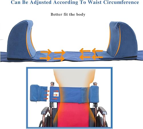 Miniatura 3 de Cojín de apoyo lateral para silla de ruedas, cojín de apoyo para respaldo de silla de ruedas para posicionamiento, cojín de cuña de espuma lateral