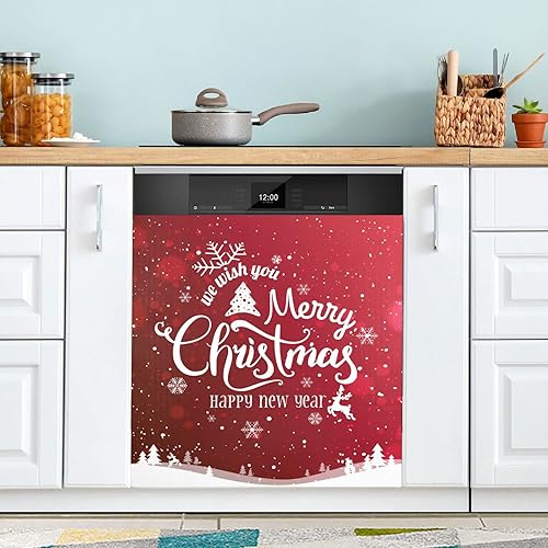 Miniatura 16 de Cubierta magnética para lavavajillas con texto en inglés «Happy Valentine's Day», calcomanías magnéticas para el hogar, cocina, nevera, lavadora, 23