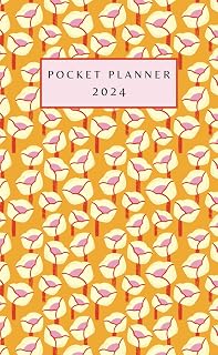 Pocket Planner 2024: Small Monthly Agenda with Pretty Floral Cover - Perfect for Purse