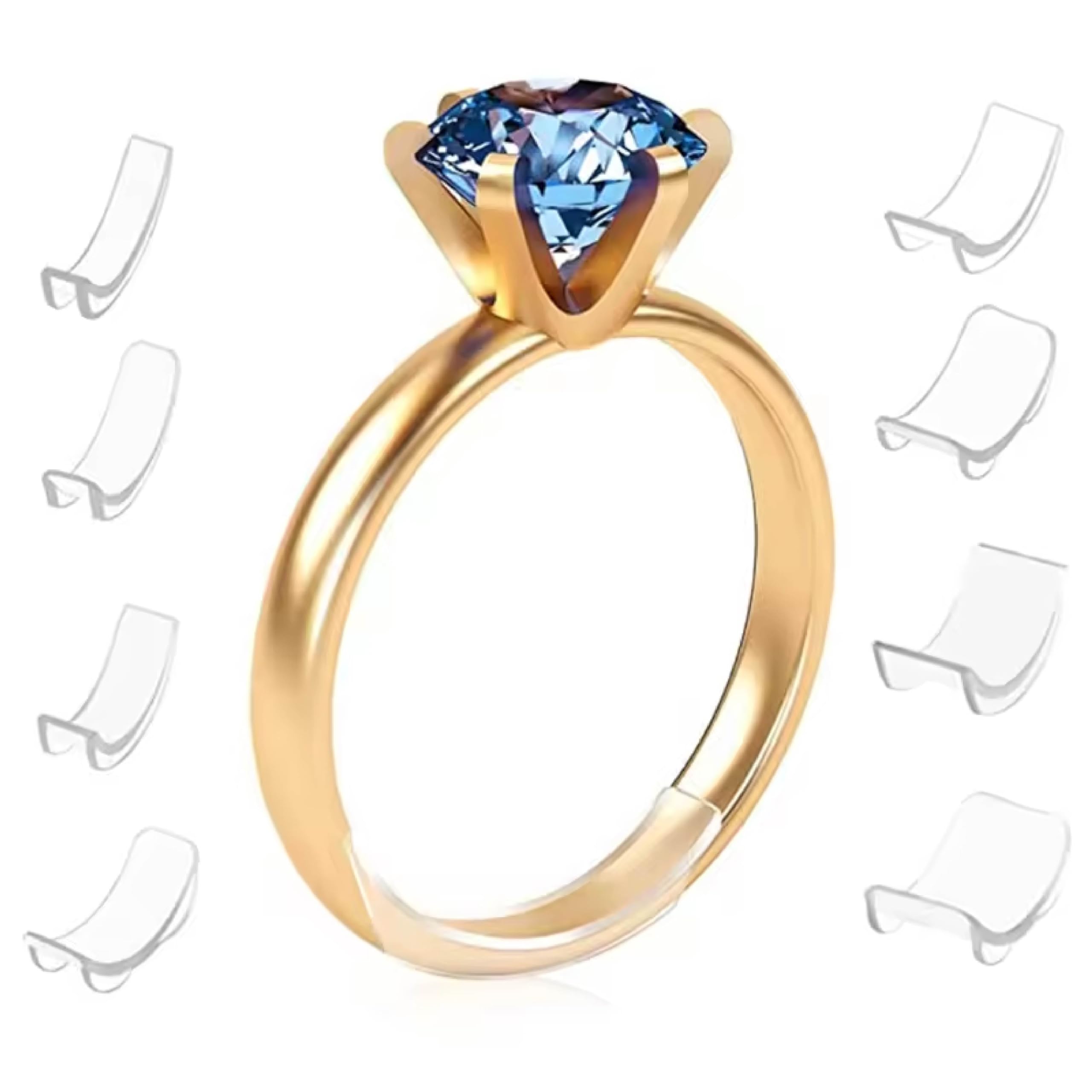 Amazon.com: Ring Sizers for Loose Rings, Flexible Invisible Ring