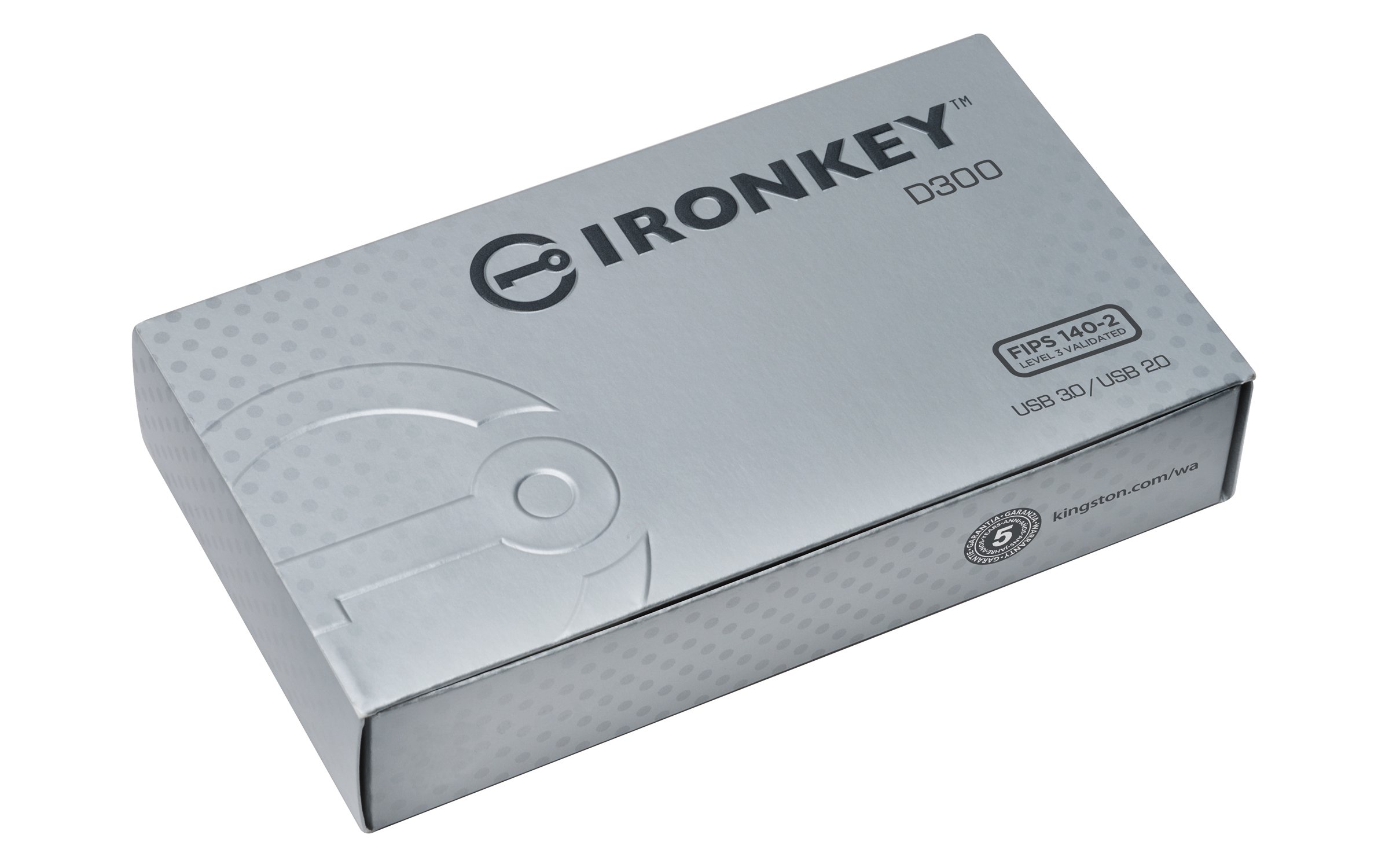 Kingston IronKey D300 - Memoria cifrada USB 3.0 de 32 GB