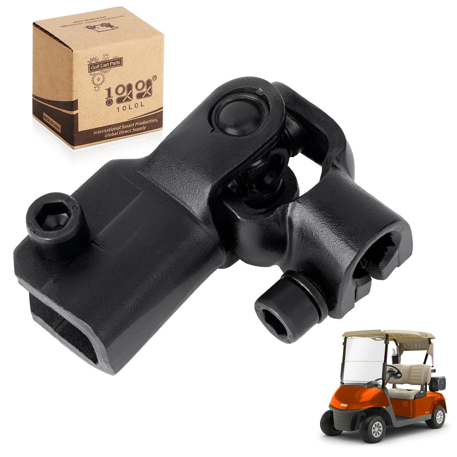 10L0L Golf Cart Steering Yoke Shaft Intermediate Assembly for E-Z-GO RXV 2008-up Gas & Electric and Electric 2Five Vehicles 608114 600333 604613