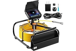 Vevor Endoscope Camera - 4.3" Pipe Drain Inspection Camera with DVR Function