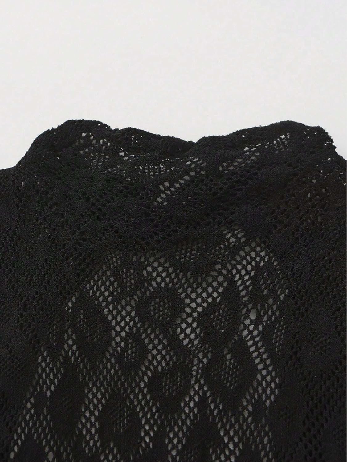 Hey Song Women's Fishnet Bodystocking Bodysuits Sexy Mesh Lingerie with Leopard Pattern Tights One Piece Jumpsuit
