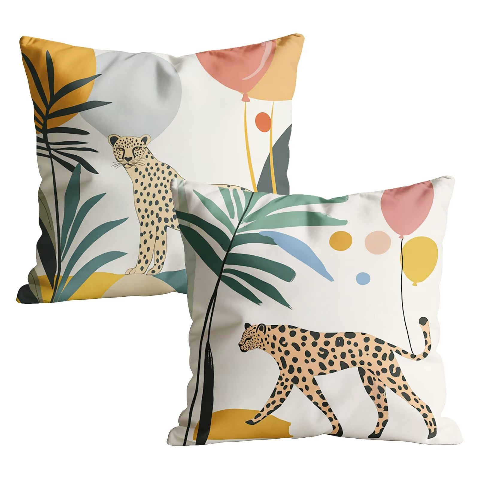 Coussin canape léopard 65x65 moderne pour salon et jardin