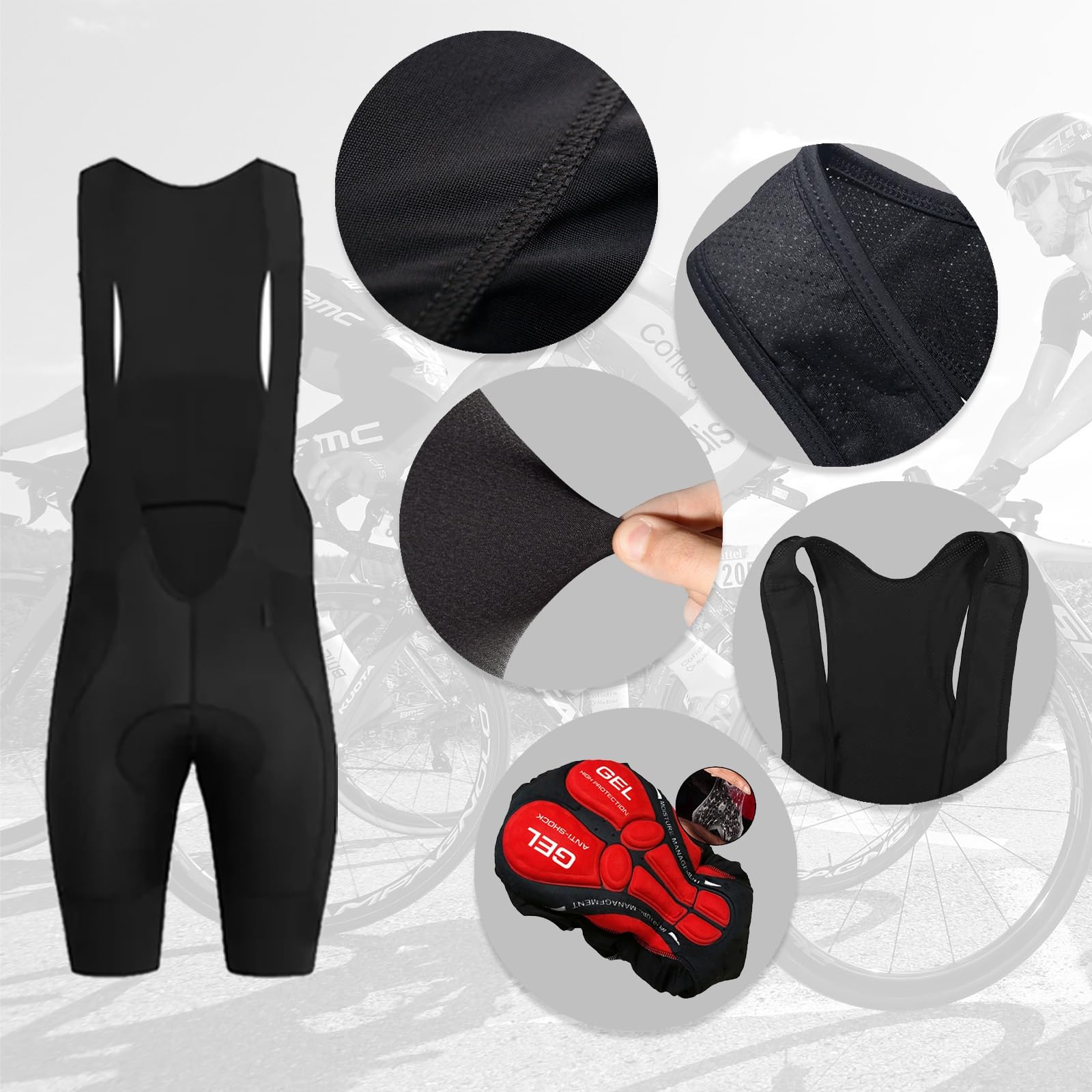 COITROZR Abbigliamento Ciclismo Set Uomo Personalizzata Maglie Ciclismo MTB a Manica Corta e ad Asciugatura Rapida con Logo della Squadra(C
