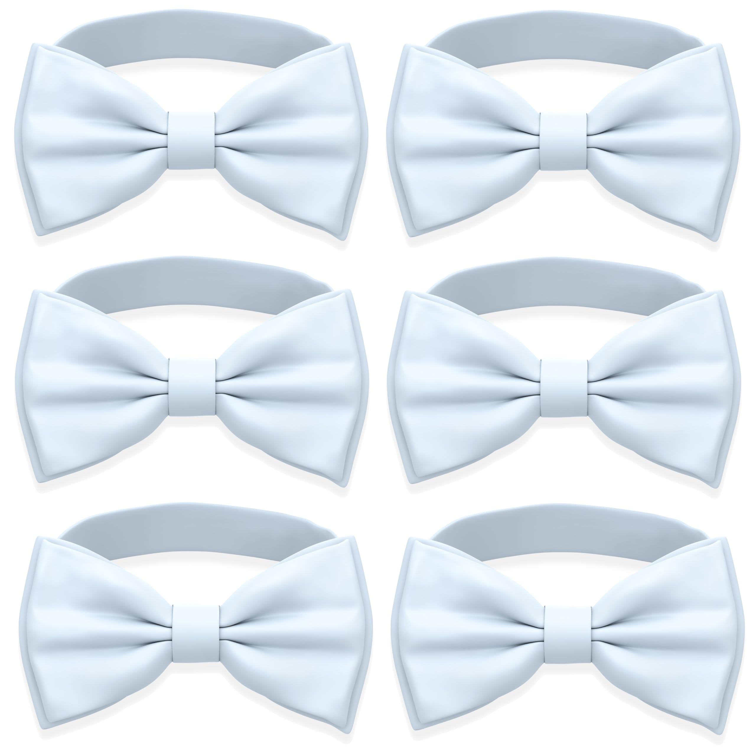Adam Young Men's Bow Ties Pre-Tied Style Formal Satin Classic Bowtie for Tuxedo Faux Silk