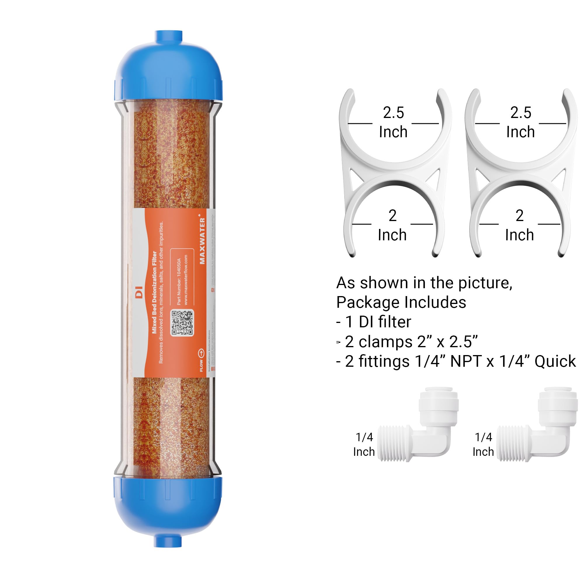gemischt Bett Ionen-Austausch Aquarium Filter 0 ppm RO. DI nachfüllbar Gehäuse