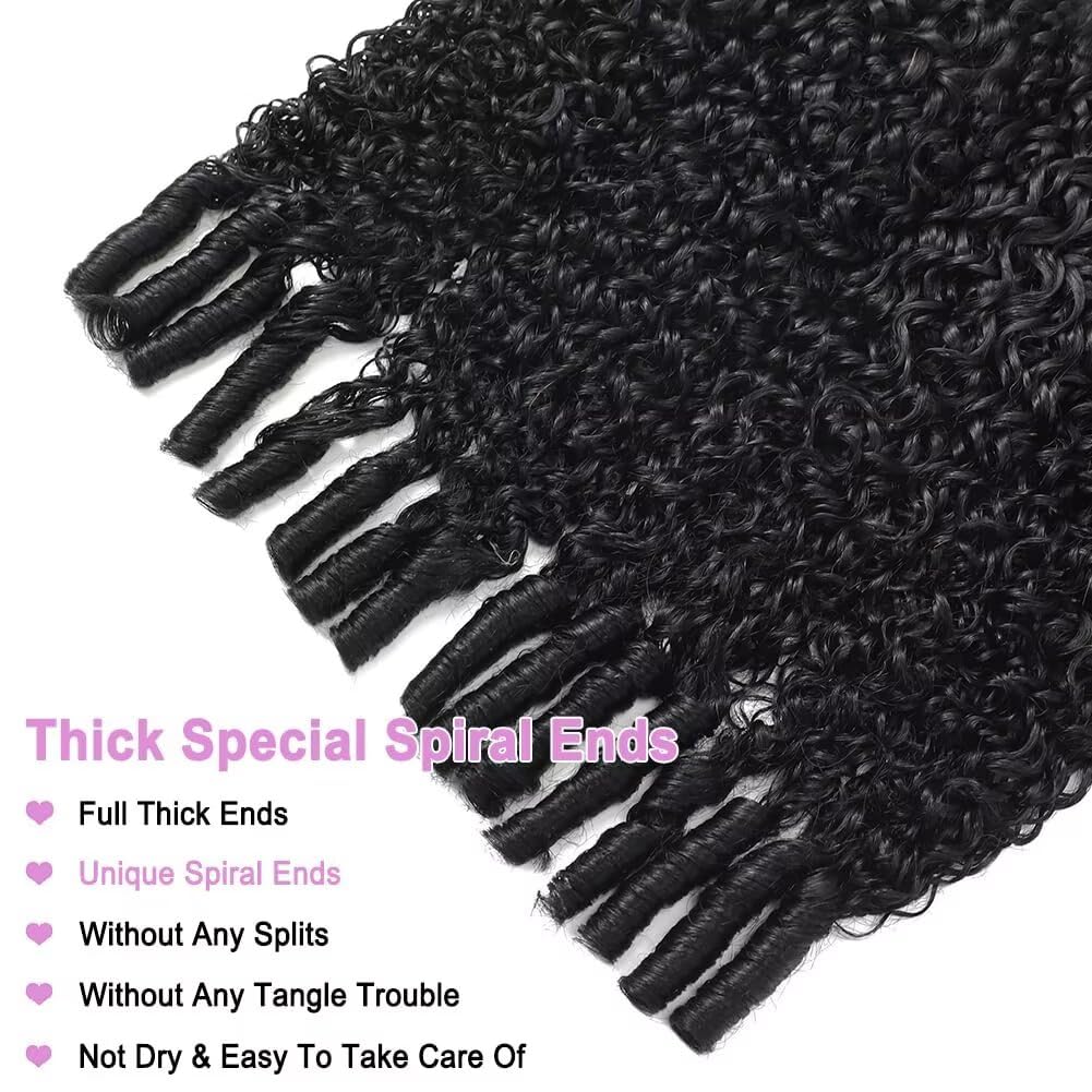 26 pouces Tissage Bresilien en lot 100% Meches Cheveux Naturel Brésilienne Burmese Curly Bundles Tissage Naturel Couleur 1 faisceaux