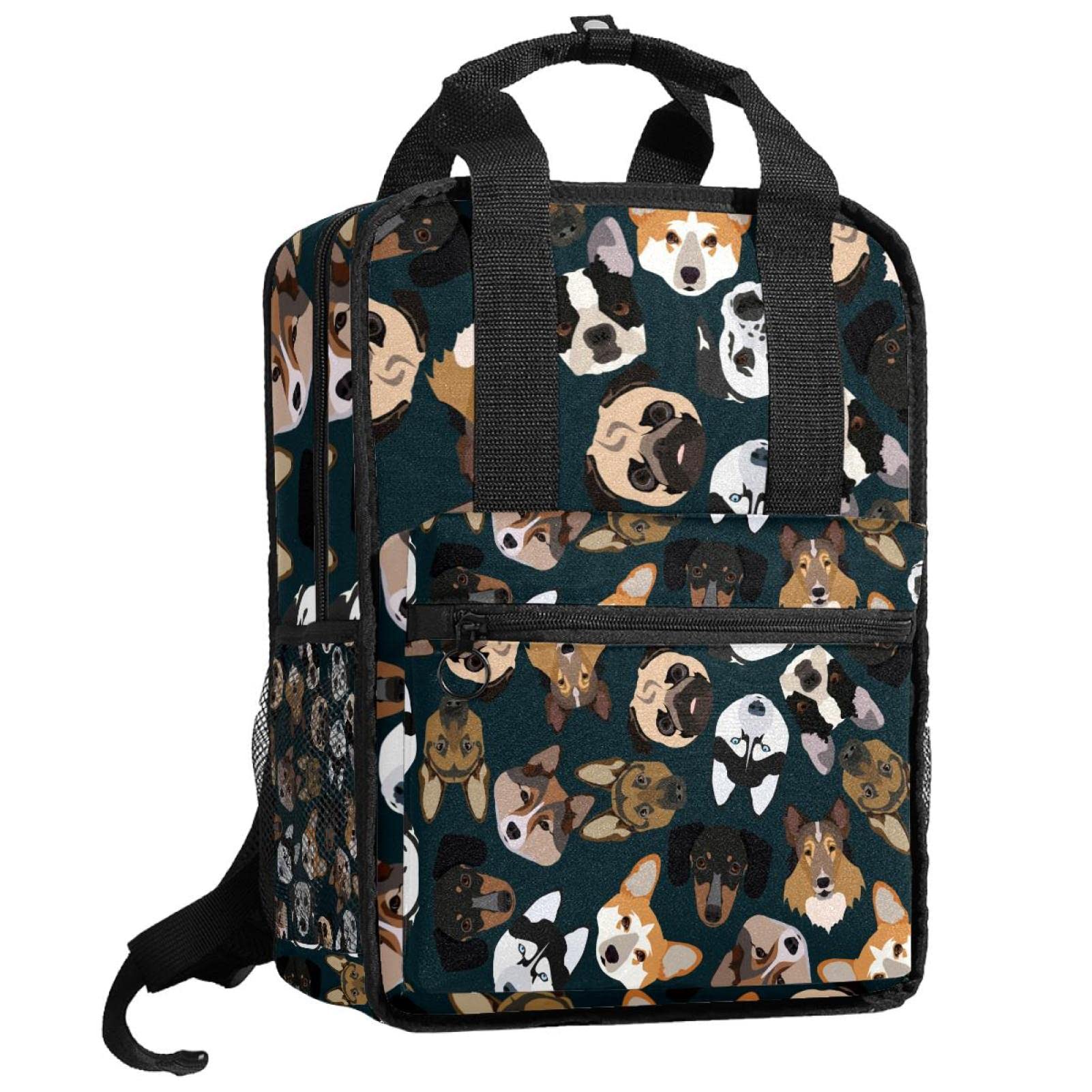 Sac à dos rétro pour garçons à motif fleurs taille unique ajustable - 8