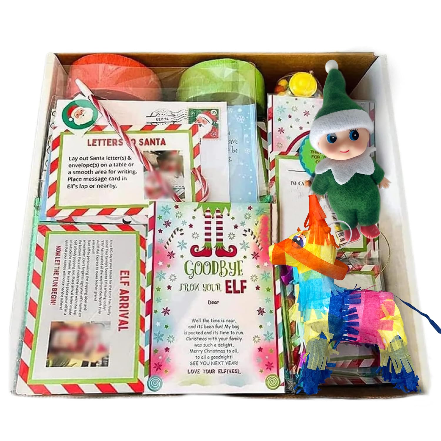 Elf Kit 24 Days of Christmas, Fun Elf Activities Elf Props, Elf Accessories, Elf Mischief, Prop Pack, Elf Antics, Christmas Countdown Gift for Children Teens Christmas Activities