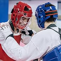 Vista 3 de Taekwondo Sparring Gear - Cubierta facial desmontable para jóvenes, cómoda, transpirable y resistente a los impactos