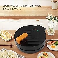 Vista 3 de Mini máquina para hacer donas, sartén eléctrica portátil antiadherente para hacer donas, hace 8 donas para el hogar, desayuno, aperitivos, postres