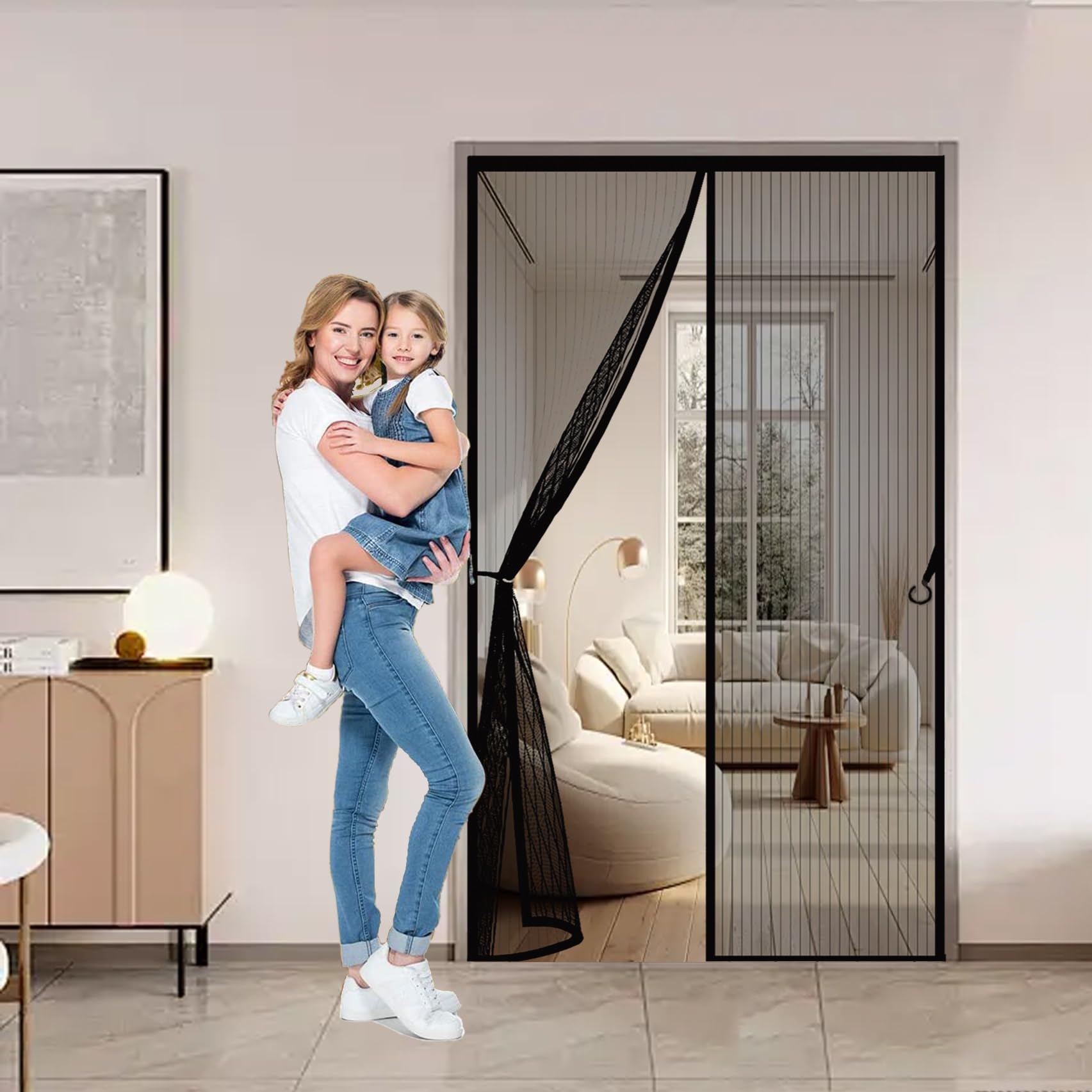 Moustiquaire porte de balcon pour aérer la cave sans insectes