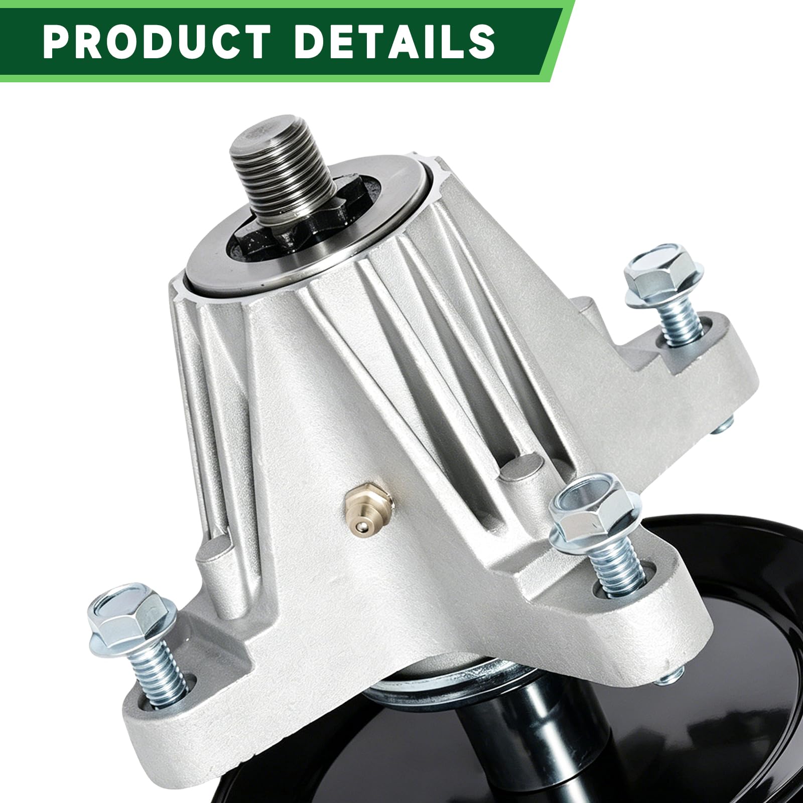 918-06976 - Cortacésped de montaje de husillo para Cub Cad et MTD 618-06976 918-06976A 618-06976A Montaje de husillo de cubierta se adapta a la mayoría de 42 pulgadas con perno roscado de