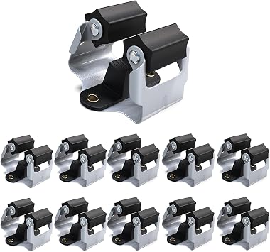 3-H Mop Holder 10 Pack,Brush Holder,Broom Holder Wall Mounted for Kitchen Bathroom Laundry Room Shed Garage GardenBlack