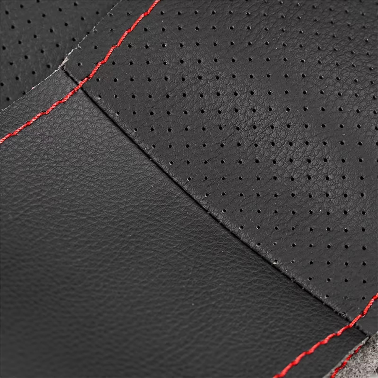 Housse De Volant En Cuir Perforé Noir Pour Renault Clio 3 RS 2005-2013 - Cousue Main - Antidérapante Et Respirante
