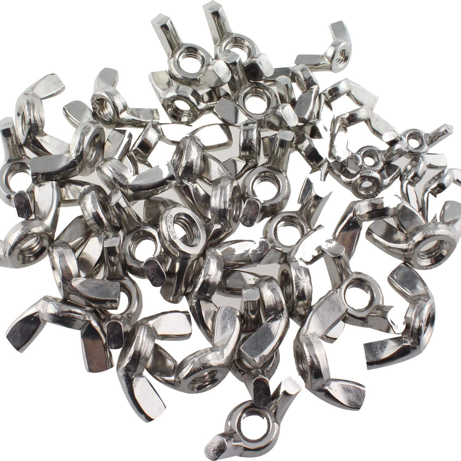 40PCS 304 Stainless Steel Wing Nuts M3 M4 M5 M6 Butterfly - View #4