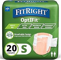 Vista 8 de FitRight Pañales para adultos, absorción extrapesada, XL (tamaño de la cintura 56 a 64 pulgadas), 80 unidades, calzoncillos de incontinencia OptiFit