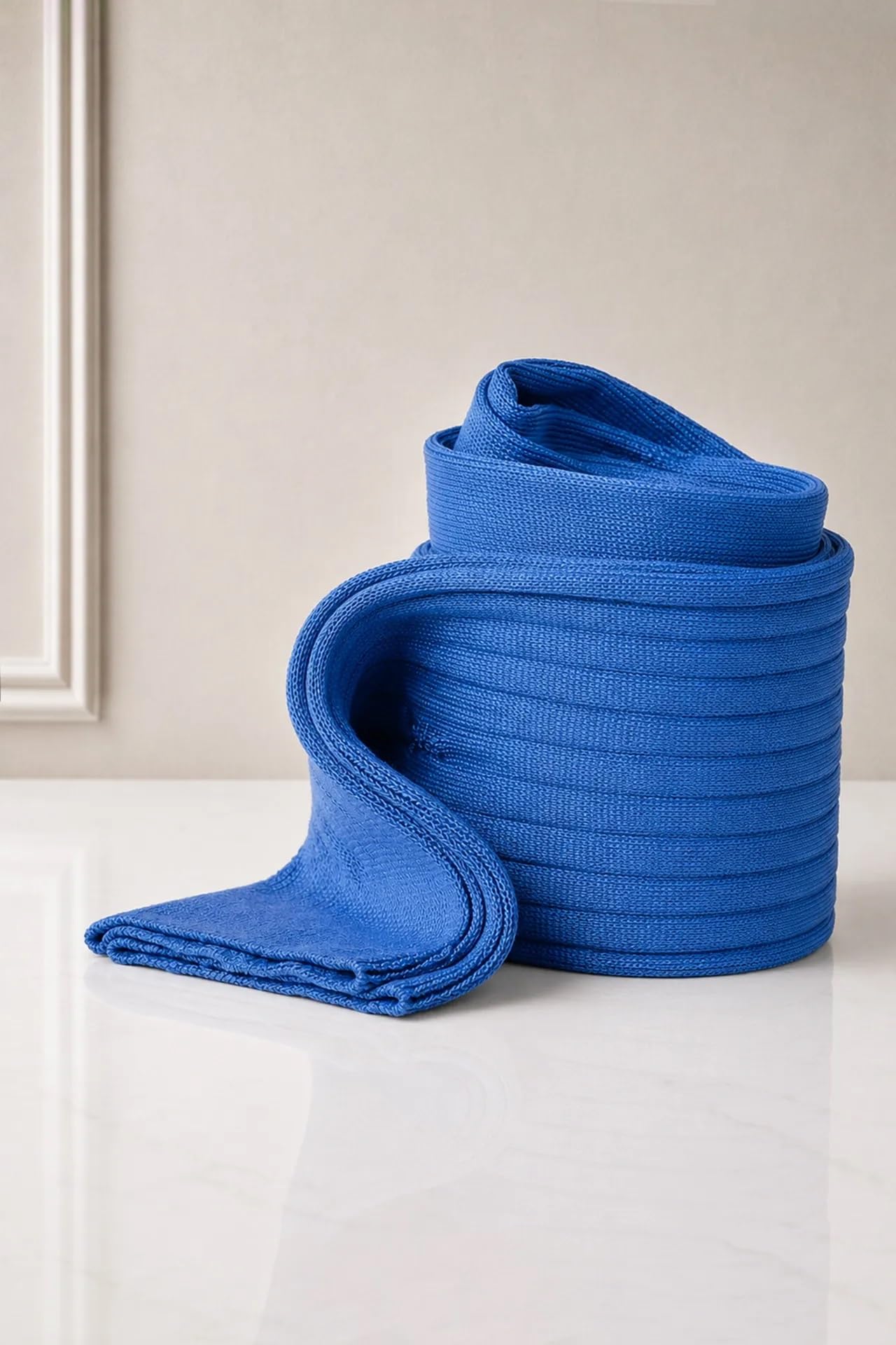GATTI A POIS Box da 5 Calze Lunghe Donna in Filo di Scozia, Cielo e Terra, Cotone, Elegante, 5 Paia, Made in Italy