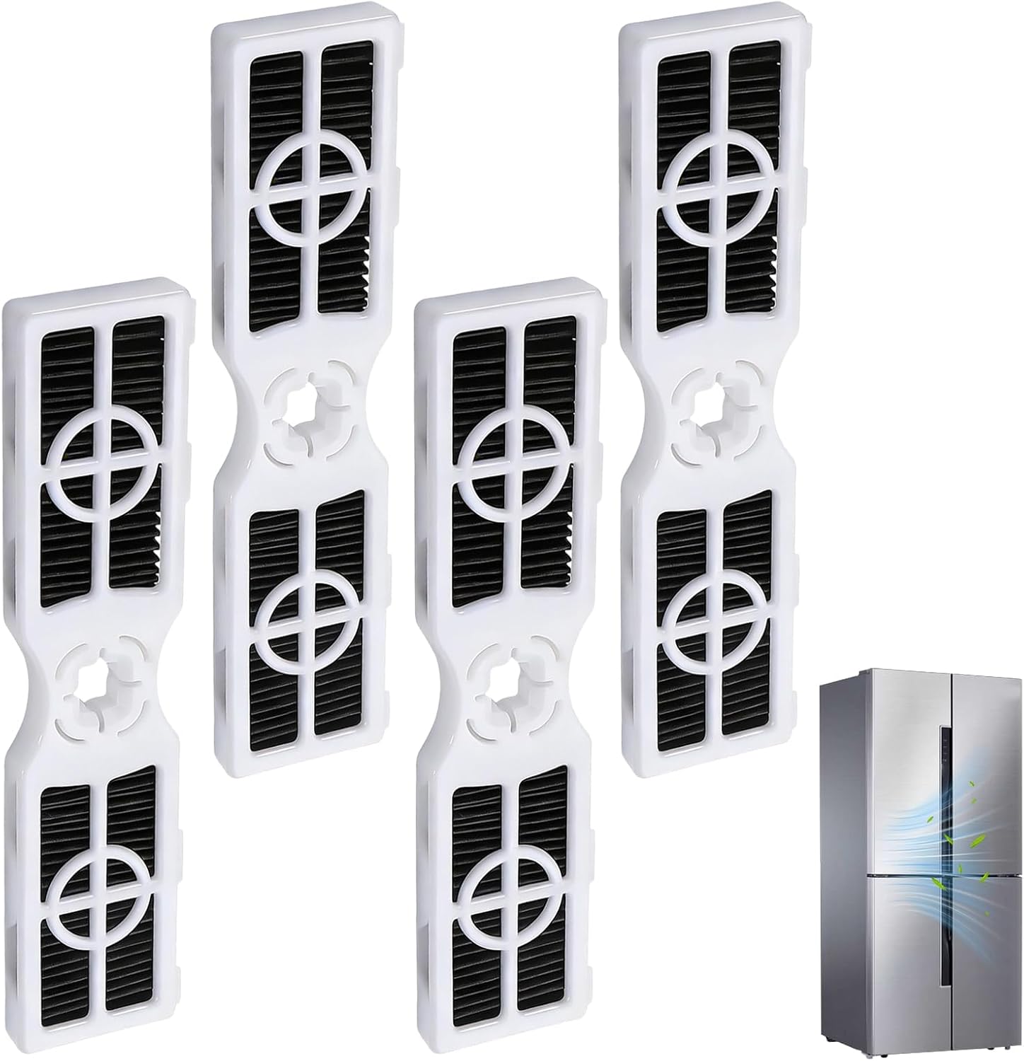 4 Pack Air Filter FRGPAAF2 Replacement Compatible with PureAir AF-2 Refrigerator Filter Frigidaire Gallery Models, FRFC2323AS FRFC232LAF FRFG2323AF Fridge Accessories