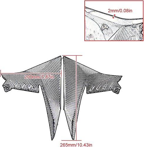 Miniatura 2 de Kit de carenado completo para Kawasaki Z900 2020-2022 tanque de combustible delantero lateral cubierta de inserción accesorio de cubierta de