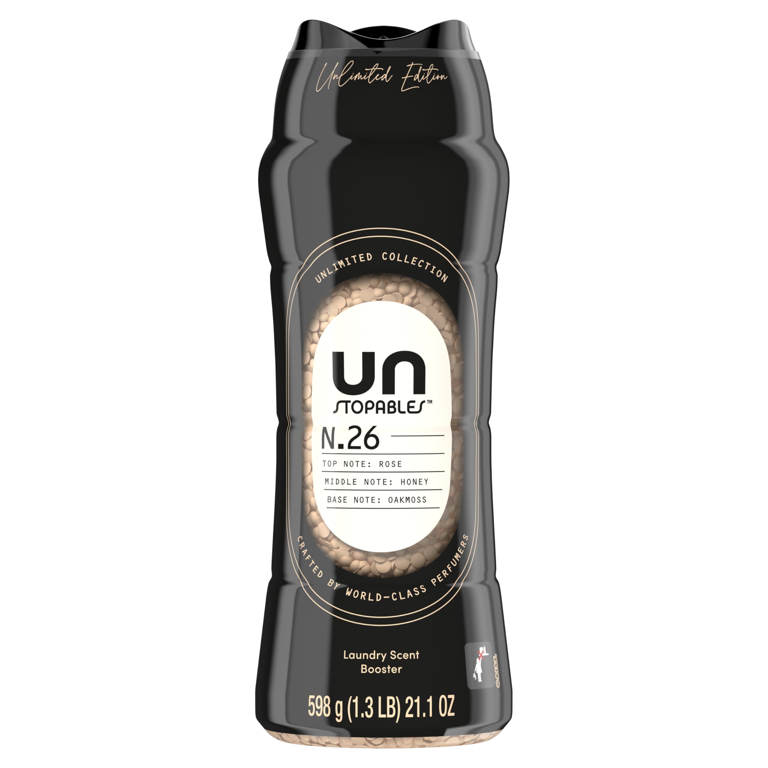 Downy Unstopables Unlimited Collection In Wash Laundry Scent Booster Beads, No. 26, Fine Fragrance, Long Lasting Fresh Scent Beads, 21.1 oz