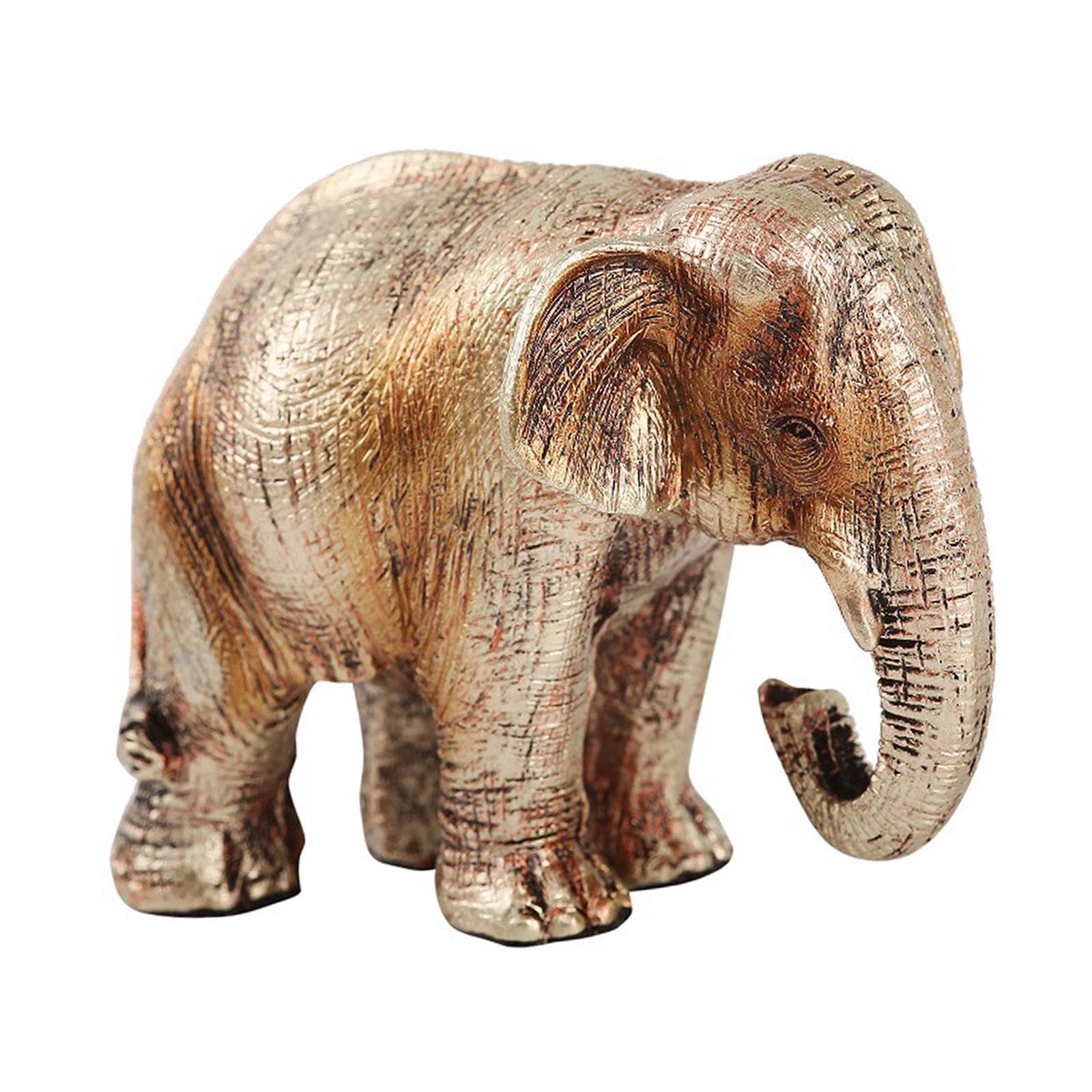 TWISAXC Stunning Elephant Sculptures Home Decor Beautiful Nordic Style Office Decorative Resin Crafts Unique Tabletop Piece Nordic Style Elephant Figurines Sculpture Statue
