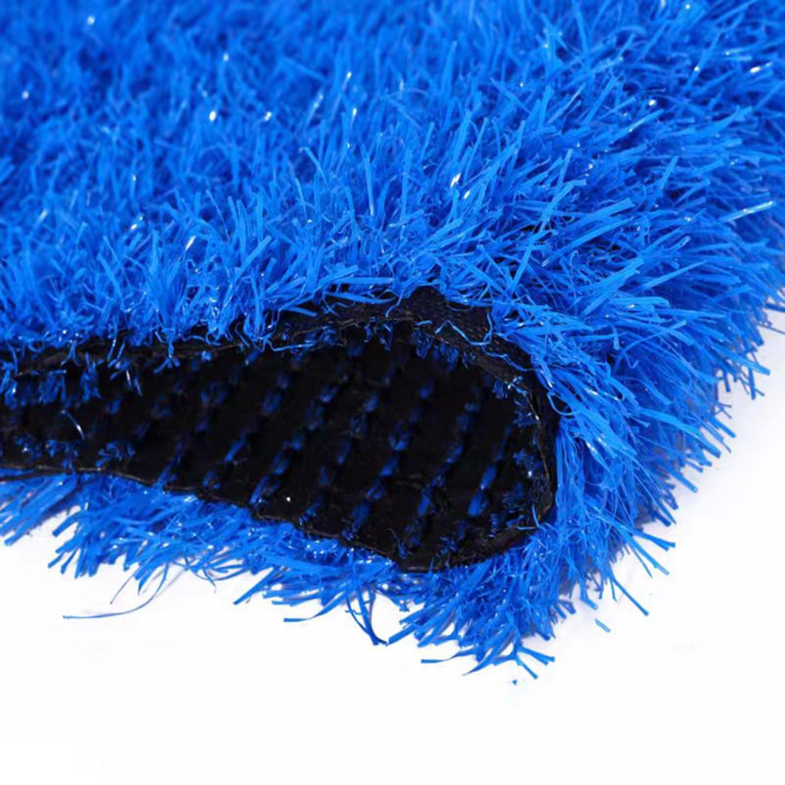 Gazon artificiel bleu sans stagnation d'eau tapis synthétique 3cm réaliste de 2x2