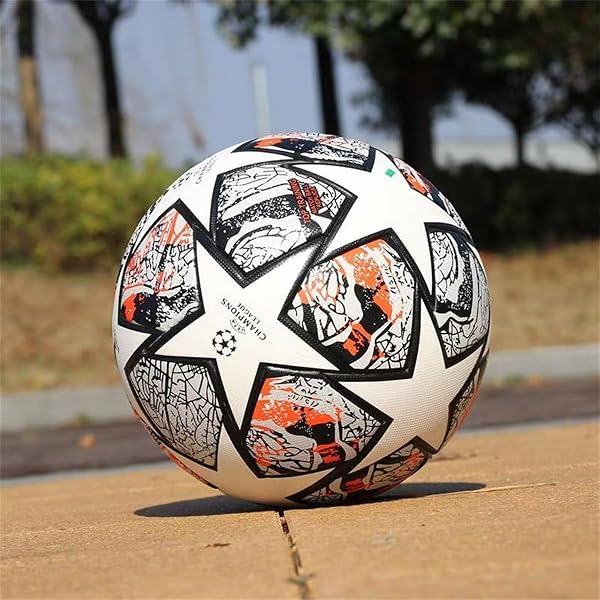 チャンピオンズリーグ サッカーボール 4号球 5号球 PU ワールドカップ 空気入れサッカー 練習球 試合 小学生 中学 一般 大学 高校用 軽量 足球 耐摩耗 試合球 練習球 耐摩耗 試合球 [並行輸入品] - 2
