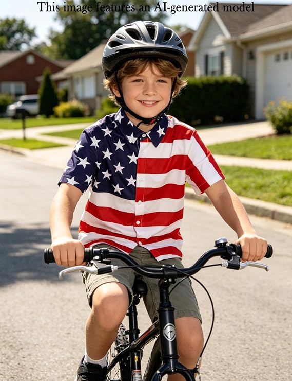 Boys Holiday Novelty Button Down Shirts