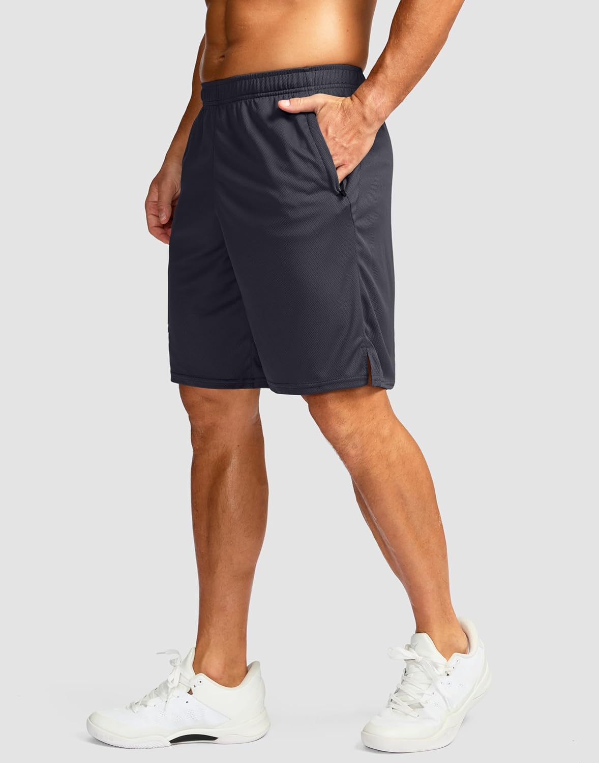 G Gradual Men's 5"/ 7"/ 9" Workout Running Shorts Quick Dry Lightweight Gym Shorts with Zip Pockets - Image 2