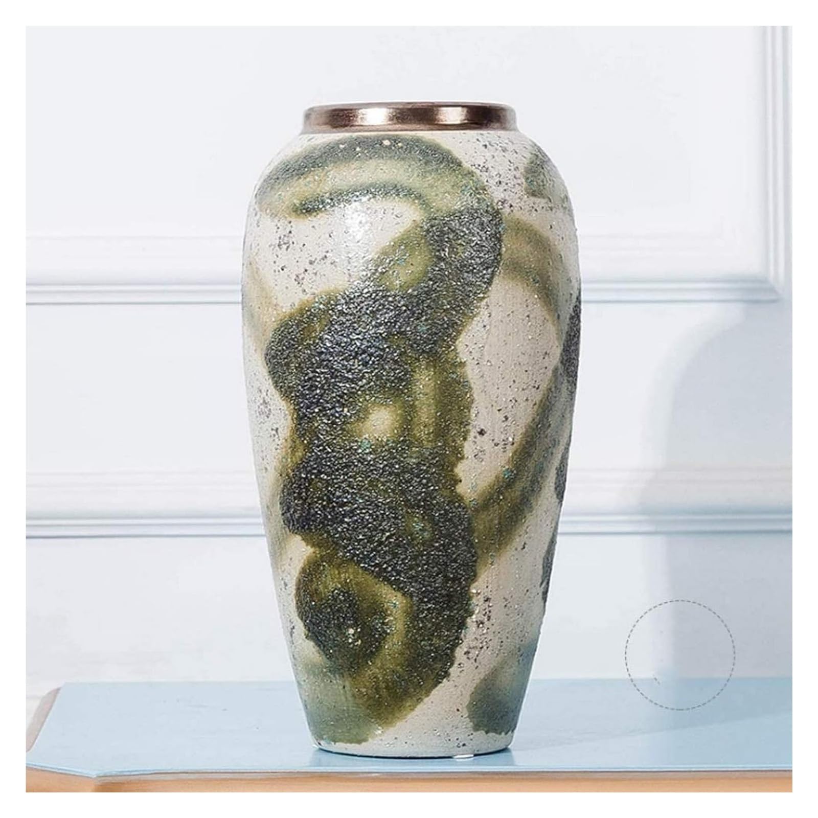 asdchZen Vase Ceramic Vase Chinese Style Ink Painting Vase 5 Pieces Set Gift Crafts Ornaments Handmade High Temperature Firing