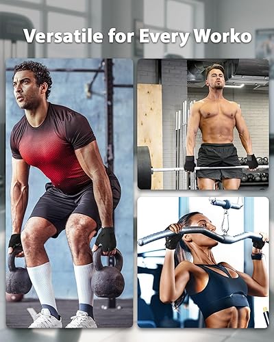 Miniatura 6 de RIGWARL Guantes de entrenamiento, guantes de fitness ligeros con protección completa de la palma y excelente agarre para hombres y mujeres, guantes