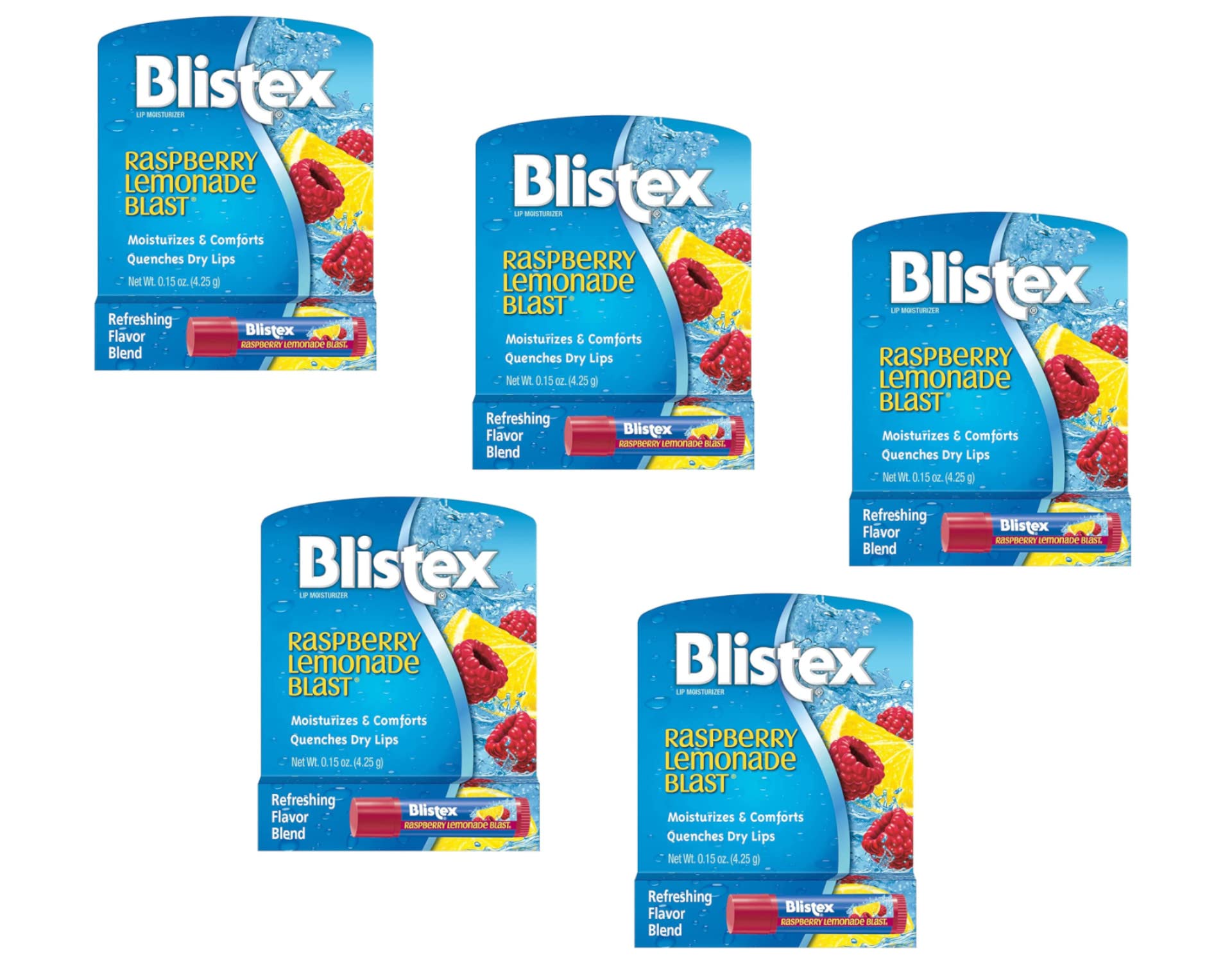 Raspberry Lemonade Blast Lip Protectant/Sunscreen - Pack of 5