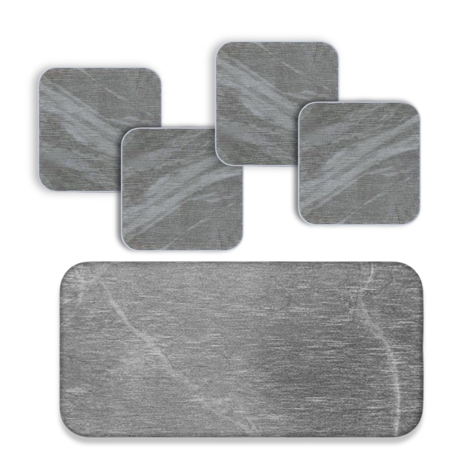 2PCS Water Absorbing Stone Drying Tray Mat for Bathroom Sink & Kitchen Counter Faucet Organizer Decor, Quick Dry Dish Soap Dispenser Sponge Holder (5 Set - Dark marbel 20L x 9.90W)