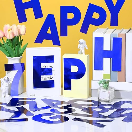 Vista 37 de Seajan 184 letras de vinilo grandes de 6 pulgadas, letras grandes del alfabeto, números y símbolos, autoadhesivas, extraíbles para aula, ventana