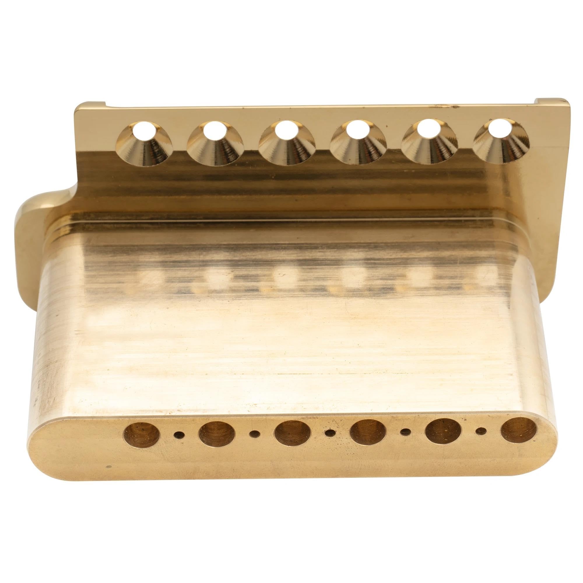 Mostek Gitarowy Mostek Tremolo Z 6 Śrubami W Całości Litego Mosiądzu O Średnicy 52,5 Mm Do Gitary Elektrycznej(Gold)