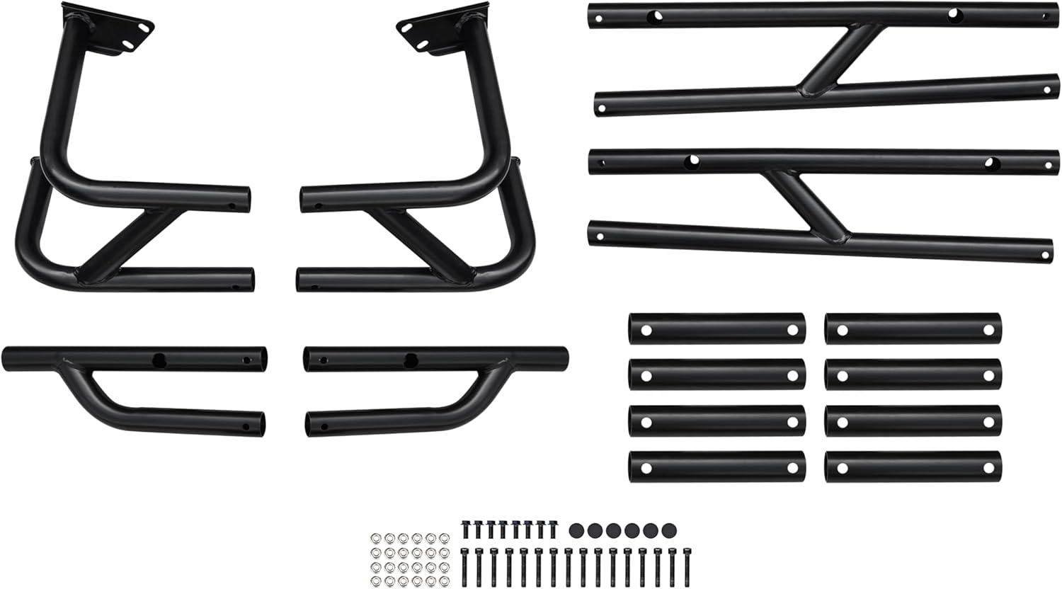 SAUTVS Nerf Bars Rock Sliders for Honda Talon 1000X-4, Combined Side Bumper Protector Guard Side Steps Tree Kickers for Honda Talon 1000X-4 1000XS-4 1000R-4 2020-2025 Accessories(4 Seat)