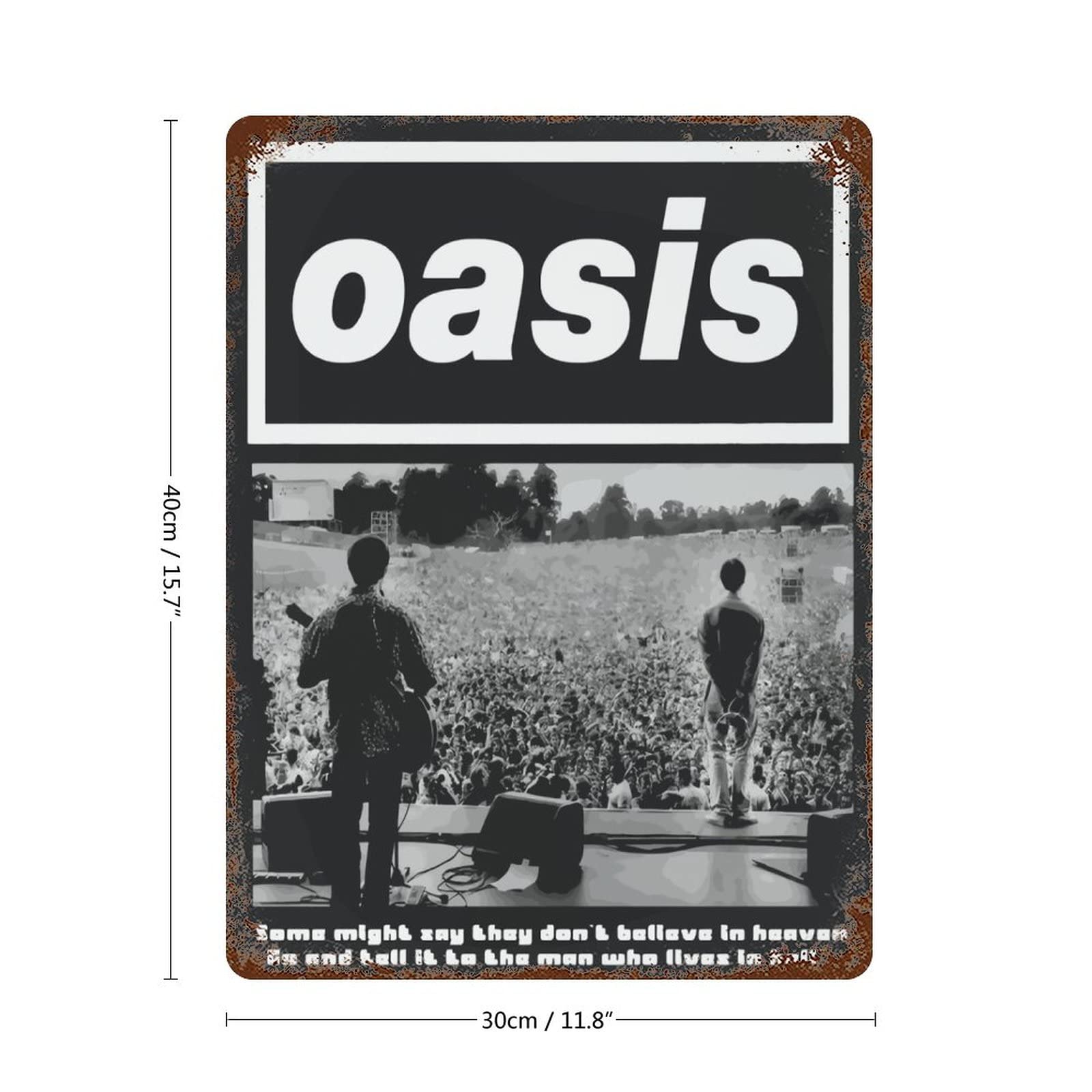 Amazon | オアシス OASIS バンド ブリキの看板 ヴィンテージ風 金属の