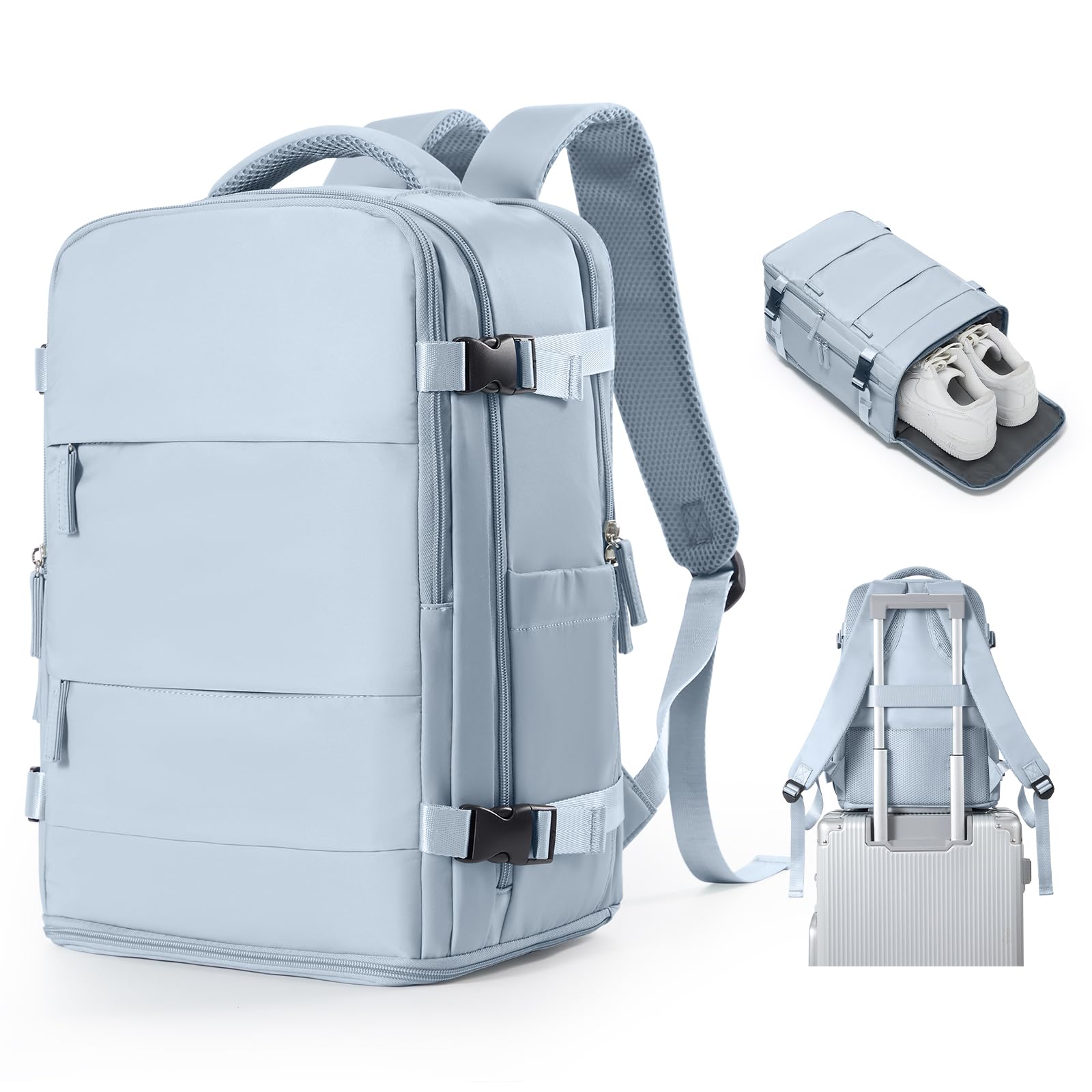 SZSYCN Mochila Viaje Cabina Avion 40x30x20 Ryanair Wizzair Maletas de Viaje Mujer Mochilas Viaje 40×20×25 Ryanair para Mujer Equipaje de Mano 45x36x20 Easyjet Maletas para Portatil Hombre — view 29