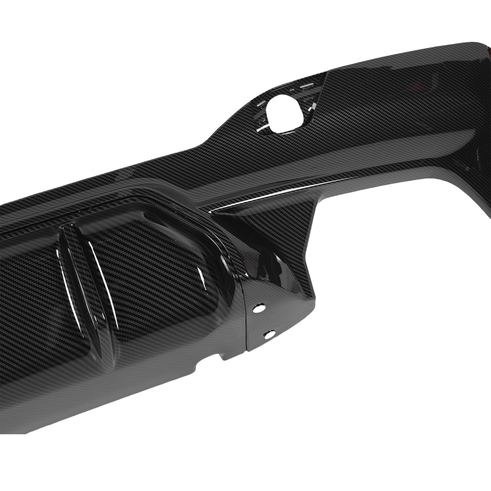 Generic Separador de Labio de Parachoques Trasero para M Competition, Difusor de Parachoques Trasero, Potente Protección Fuerte con Tapa de Gancho de Remolque para Coches (patrón de fibra de carbono)