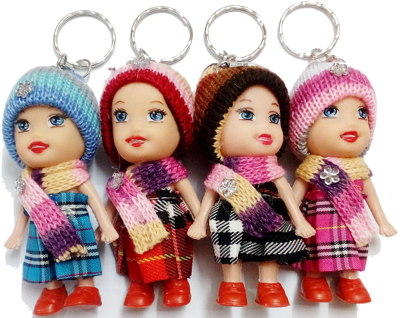 KD COLLECTIONS Cute Mini Doll Keychain Set Multicolor (4 Pieces) (B088WW2GFQ) Amazon Price History, Amazon Price Tracker