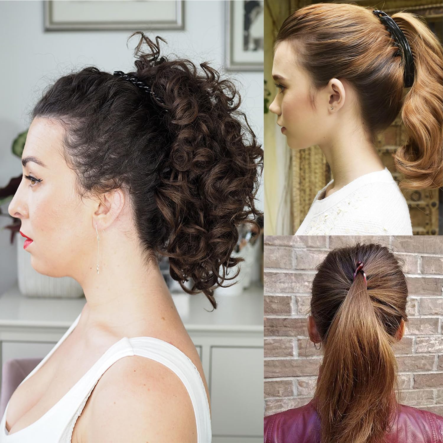 Banana Hair Clips Banana Clip Combs for Thin Long Hair Fishtail Hair Clip Combs Fish Grips for Women Girl Hair Accessories - Image 7