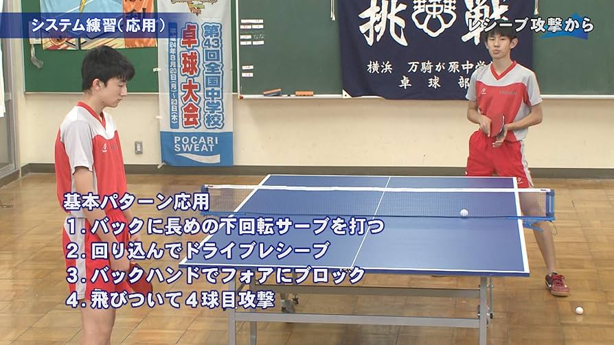 卓球　dvd 　～中学スタートの選手と全国を目指す指導法～ 【全2巻】 卓球 dvd ～中学スタートの選手と全国を目指す指導法～ 【全2巻