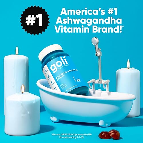 Vista 2 de Goli Ashwagandha Gummies with KSM-66 and Vitamin D - Premium Root Extract - Vegan, Non-GMO - Mixed Berry Flavor - 60 Count (2-Pack, 120 Total)