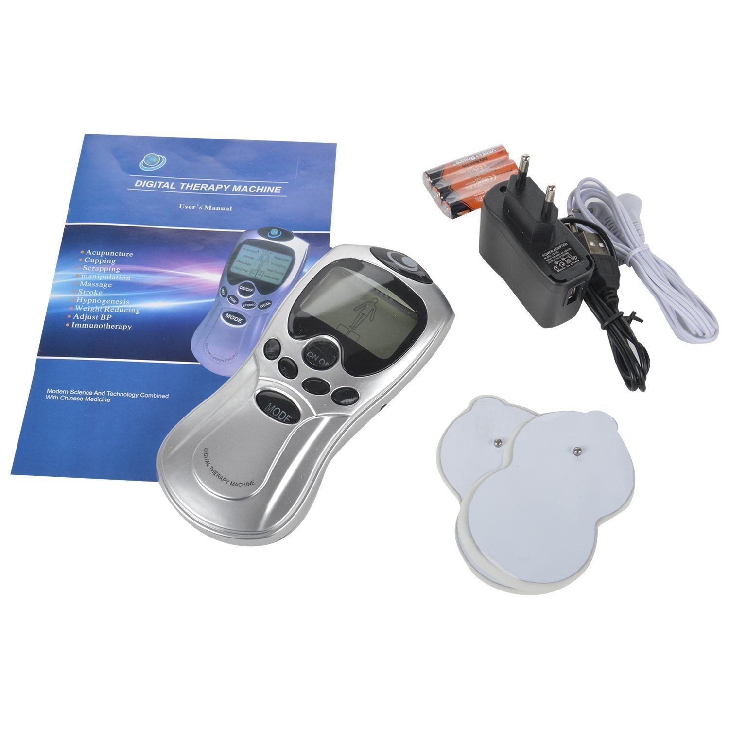 Bionic Digital Therapy Machine 2 Pads Digital Therapy Machine Full Body Pulse Massage Poxeflip Massager Acupuncture Electric Meridian for Massage Massage Bionic Digital Therapy Machine 2 Pads Digital Therapy Machine Full Body Pulse Massage Poxeflip Massager Acupuncture Electric Meridian for Massage Massage