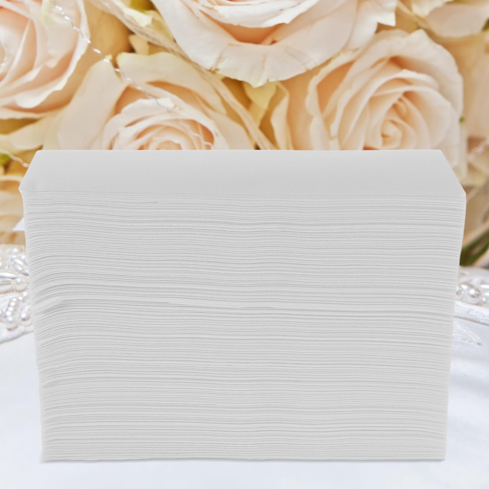 100 Pezzi Tovaglioli Usa e Getta Eleganti da Tovaglioli per Ospiti per Matrimoni e Morbidi e Versatili Design Raffinato per Ogni Occasione